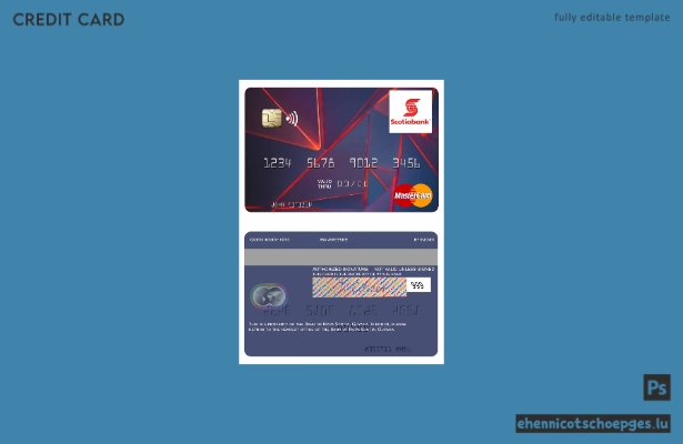 Guyana Bank of Nova Scotia Mastercard – Beispielvorschau